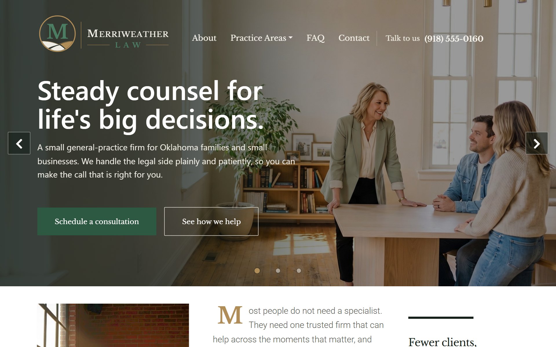 Merriweather Law website